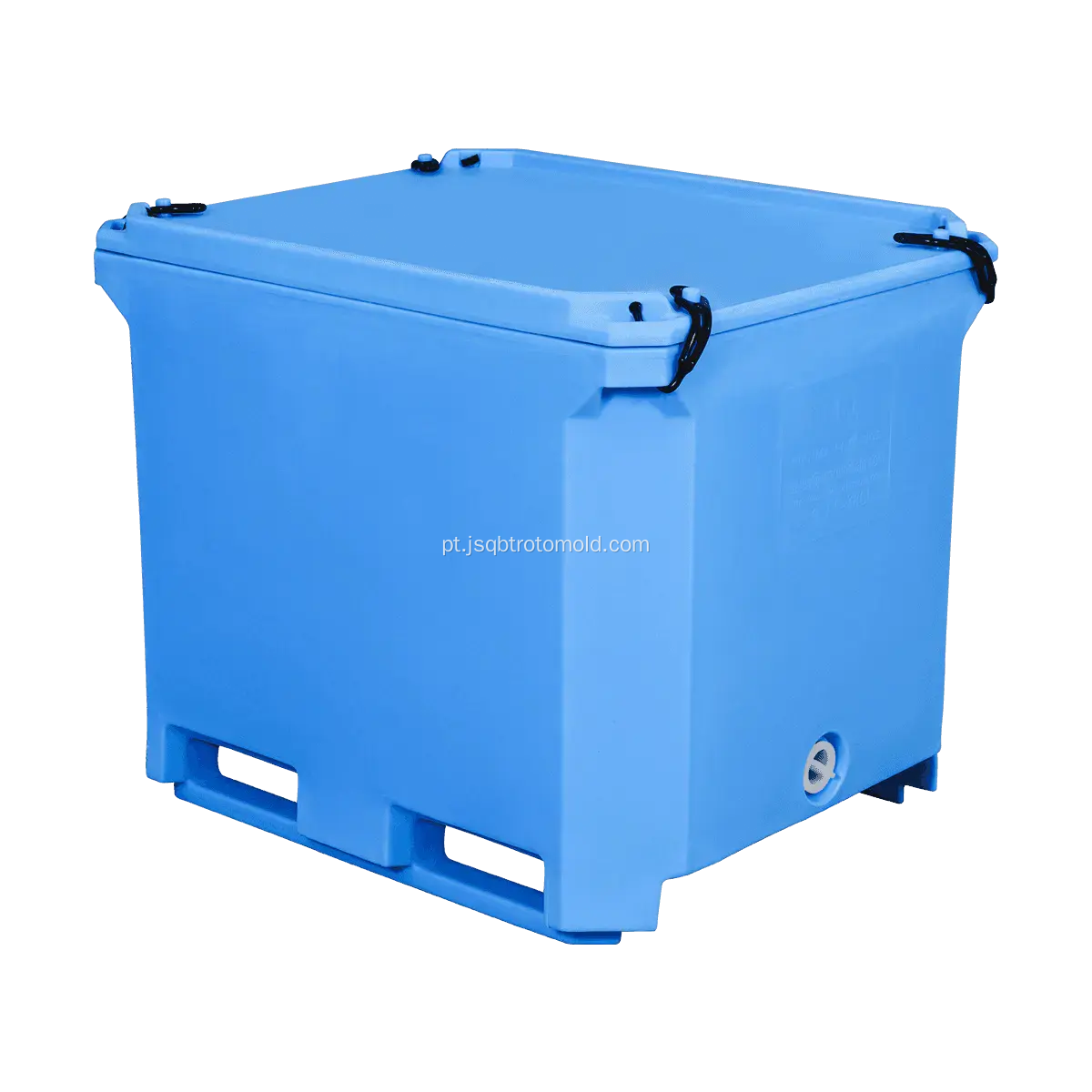 Recipientes de plástico com grande isolamento para peixes