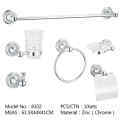 Hotel Luxury Stainless Steel Toilet Room Set White Bath Accessories Bathroom