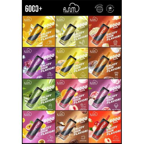 Melhor barra de gluum de saling 6000 Puffs Vape descartável