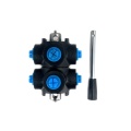 6 Njia ya Hydraulic Diverter Valve, DF 6, 60 L/min, G 3/8 ", Kituo kilichofungwa