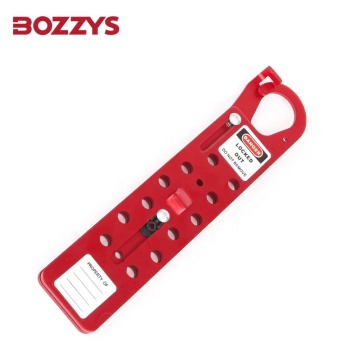 Multi-Person Industrial Equipment Management: 12 Padlock Group Lockout Hasp Device for Aluminum Alloys