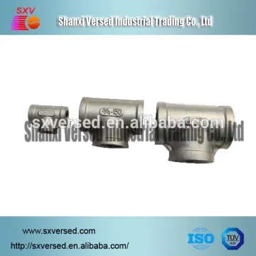 stainless steel TEE precision casting pipe fittings Factory price