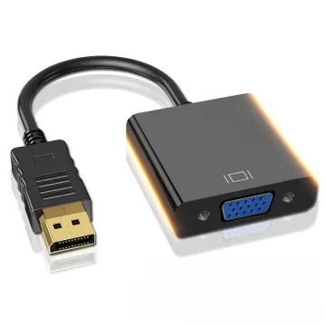 Gold Plated 1080P DP to VGA 15pin Female Converter Adapter Cable