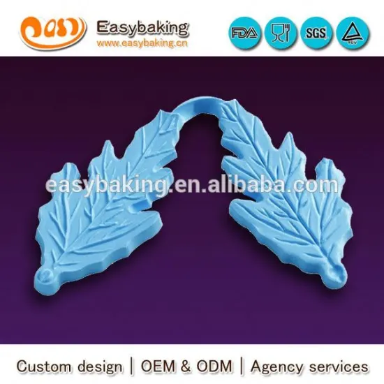 The classical custom veiner chrysanthemum leaf fondant silicone mold