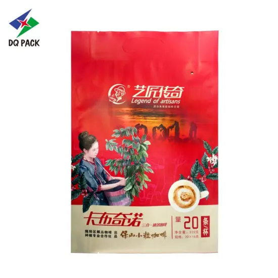 Gravure Coffee Bag Coffe Bean Packaging Heat Seal Customized