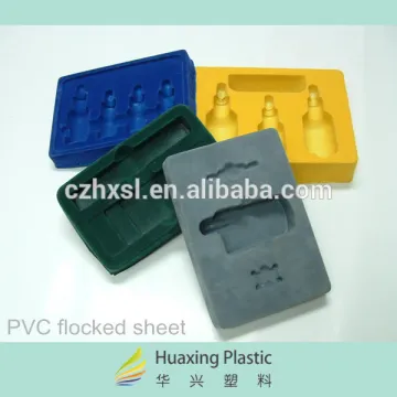 hot sale flocked plastic tray plastic box
