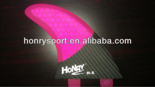 FCS Carbon base honeycomb fins/HONRY H-5 tri fins
