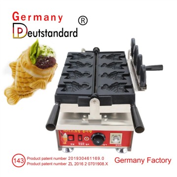 Open mouth taiyaki machine 4pcs