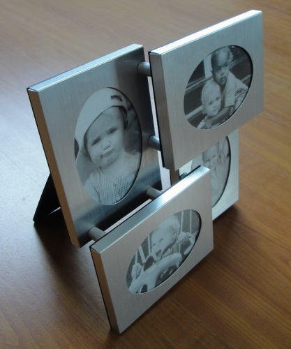 Elegant Multi Hole Aluminum Baby Picture Photo Frames 