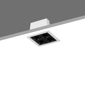 Moderner quadratischer modularer Kühlergrill leitete Licht für kommerzielle Decken in Innenräumen