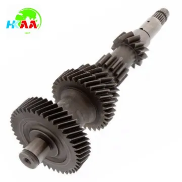 TS16949 motorcycle gear shaft factory supplier, heavy duty steel cluster gear counter shaft for motorcycle spare parts