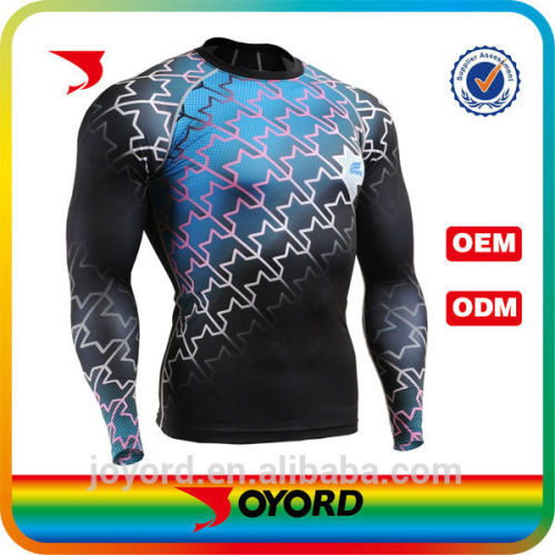 hot sale dry fit long sleeve men mma rash guards