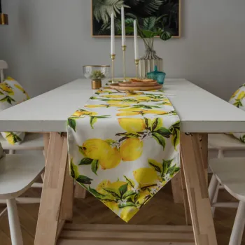 Good Selling Elegant Embroidered Gauze Chiffon Table Runner Made of Marble Pattern