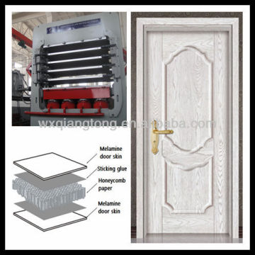 Multi layer melamine MDF door skin hot press machine/primer door skin moulded