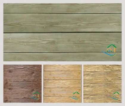 Decorative wood panel wall cladding