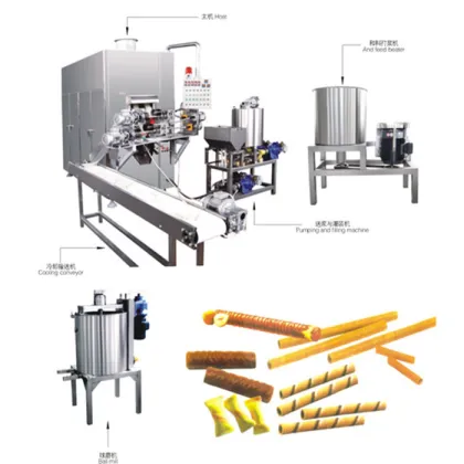 Automatic Wafer Roll Making and Egg Roll Bake Machine