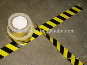 single side rubber Adhesive Antistatic warning sign tape/PVC warningTape/PVC cautious tape