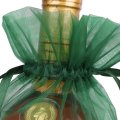 Promotional custom wine bottle organza ribbon bag