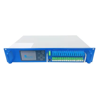 Popular 32 Port 1550nm Erbium-Doped Optical Amplifier with Lumentum Pump Laser - Rear Power Supply