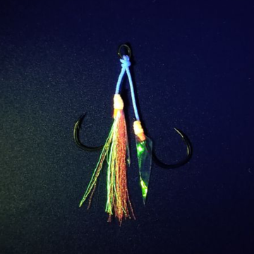 XUHANG D012 fishing sharp and strong bkk heavy circle assist hooks skirt
