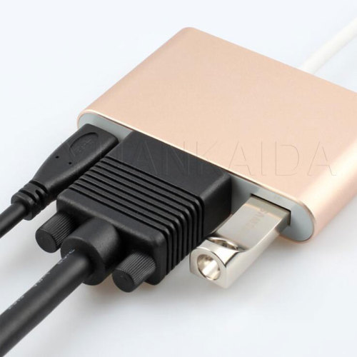 USB3.0 Type-C Female Adapter with VGA