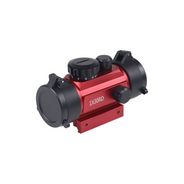 LUGER 1x30 Red Color Reflex Sight with Flip Up Cover