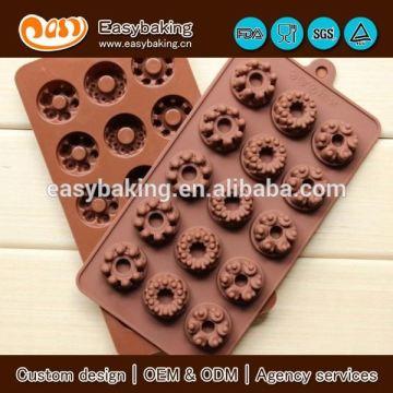 Summer button shape silicone ice ball mould