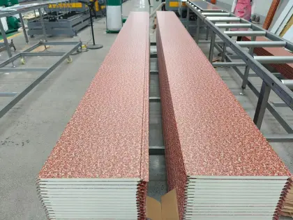 Red Marble-Patterned Metal Decorative Panel