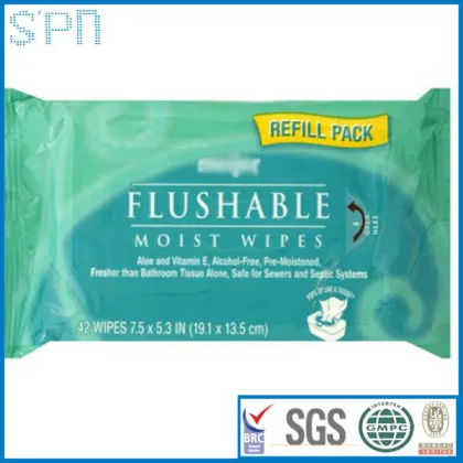 Fresh Flushable Moist Wet Wipes
