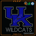 Wildcats besi rhinestone di atas pindahan untuk t shirt