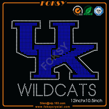 Wildcats UK letters personalized rhinestone t shirts