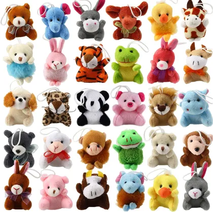 Wholesale Kids' Mini Plush Wild Forest Animal Keychains