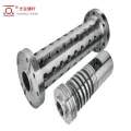 Nitrided bimetallic extruder screw barrel para sa makinarya ng goma