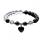 Кварные бусины из натурального камня с сердечным бретельским браслетом Gemstone Chakra Заживление кварцевого упругого браслета для женщин Мужчины