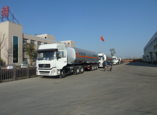 3軸40,000リットル中国ガソリン用燃料タンクセミトレーラー