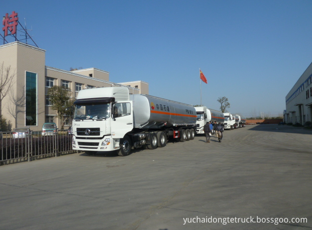 Petrol station 50M3 oil tank semi-trailer