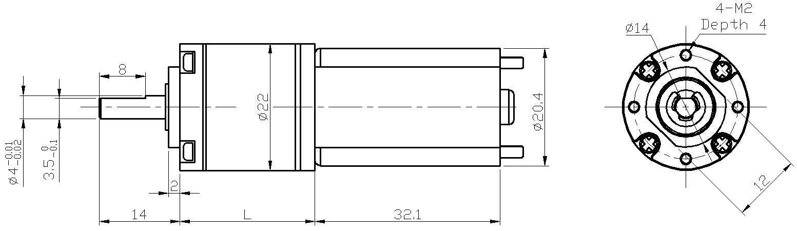 12v dc gearmotor