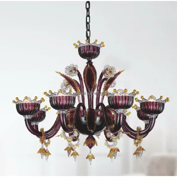 Shining purple glass pendant lighting(81117-8)