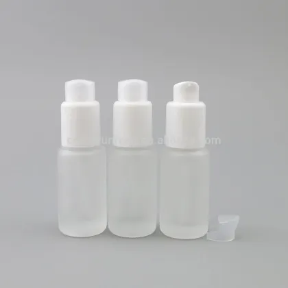 Skin care 20ml frosted glass bottle for elite fluid