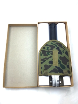 Carbon steel Foldable outdoor multifunction military survival shovel