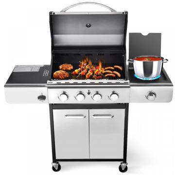 4 Barener de acero inoxidable BBQ Propance Gas Grill