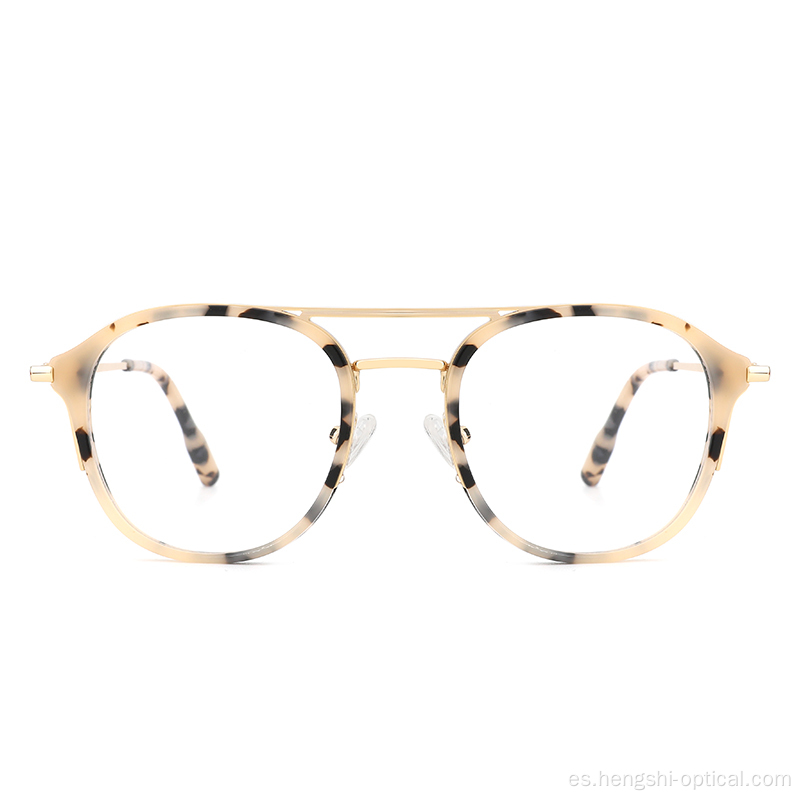 Marcos de anteojos de acetato de acetato de acetato de diseño único con elegante diseño unisex