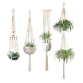 Cotton Plant Holder Woven Macrame Plant Hanger Rope Supplier