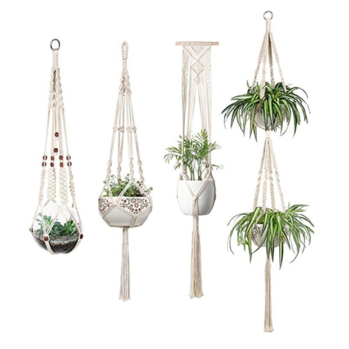 Woven Macrame Plant Hanger Rope