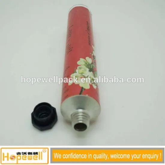 collapsible aluminum tubes cosmetic cream tube for hand