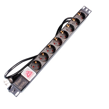 GETEKNET Custom 19 Inch 8 Way 1U German Socket Rack Mount PDU for Computer Room