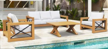Garden aluminum heat transfer leisure sofa set
