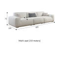 Cream wind technology cloth sofa small apartment