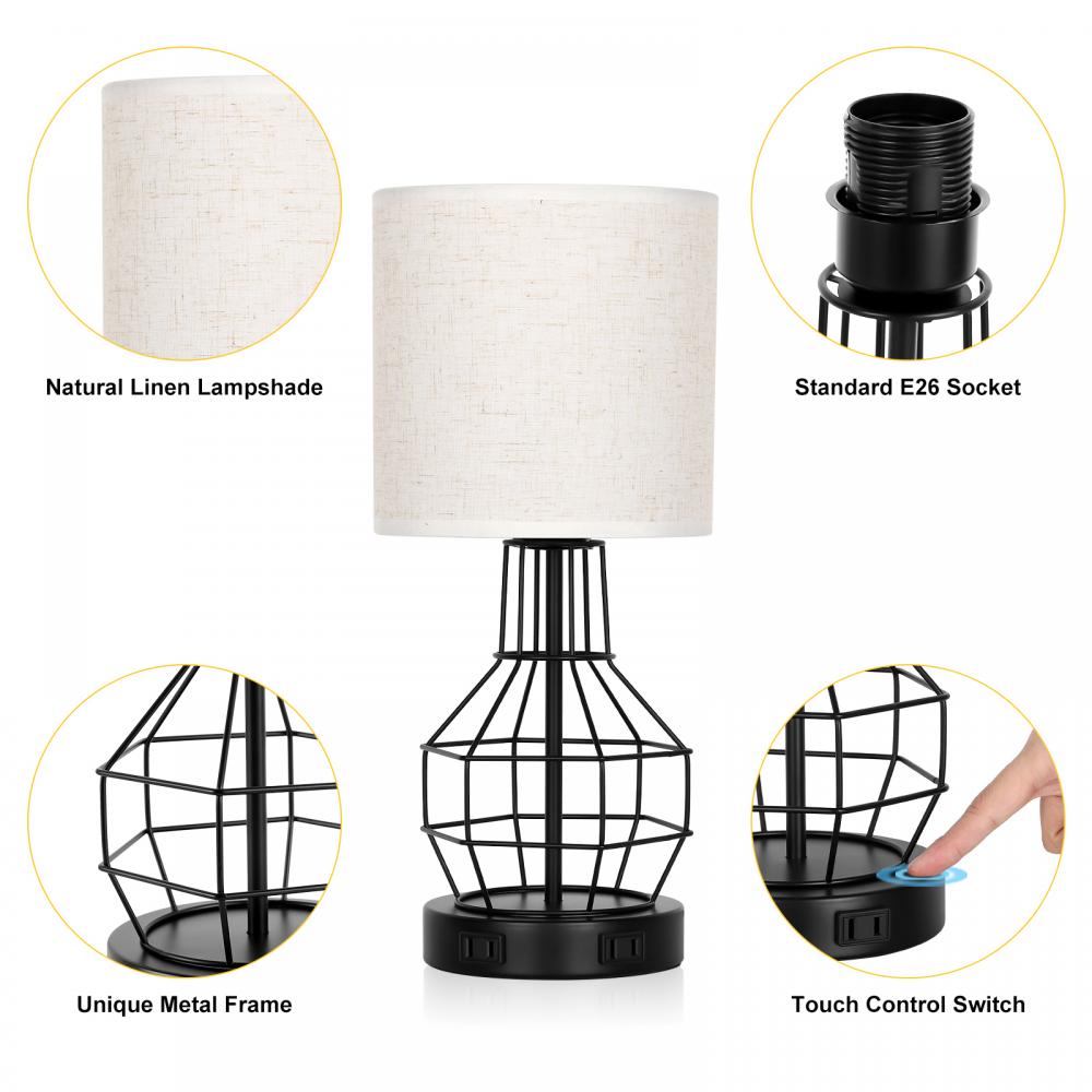 Linen Lampshade Table Lamp