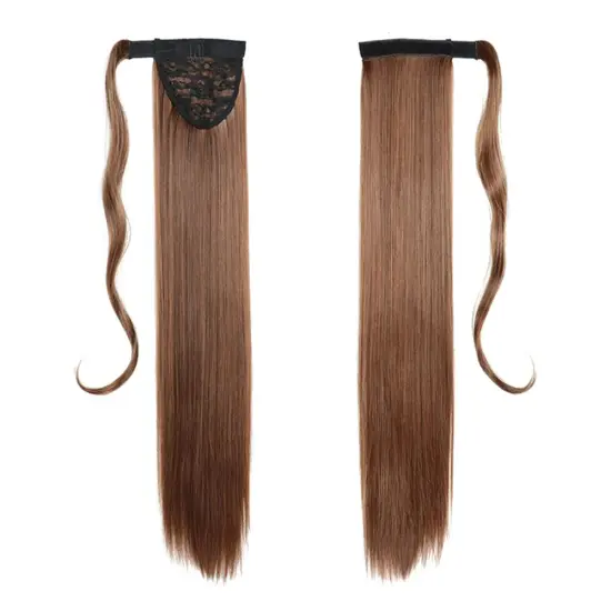 Wholesale Ombre Color 22 Inch Chorliss For Women Silky Long Straight Wrap Around Strappy Ponytail Hair Synthetic Hair Ponytails